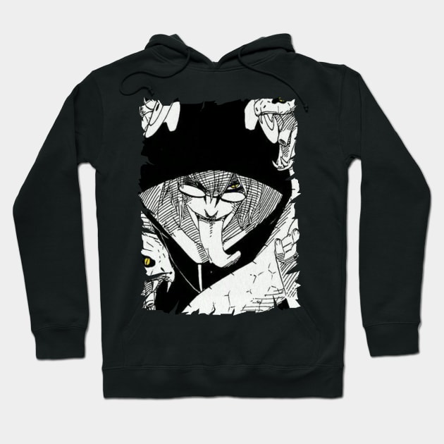 SNAKE KABUTO YAKUSHI ANIME MERCHANDISE Hoodie by julii.draws